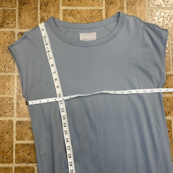 Everlane Luxe Cotton Side Slit T Shirt Dress - Picture 11 of 12